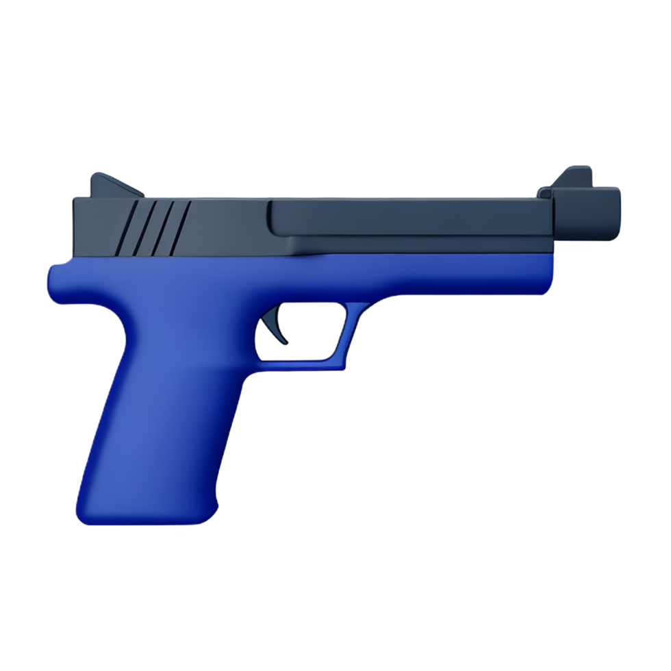 gun 3d rendering icon illustration png