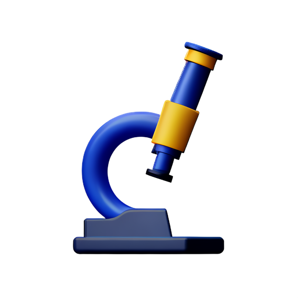 microscope 3d medical and healthcare icon png