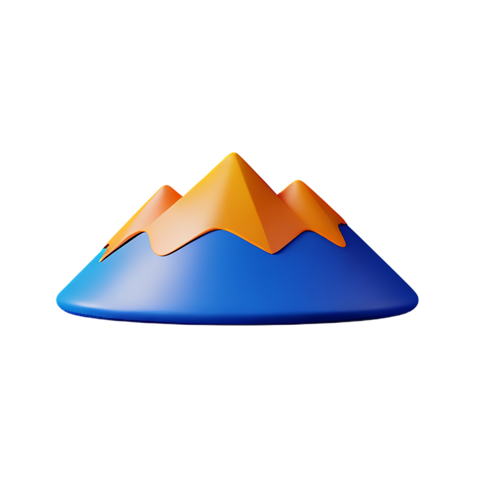 mountain 3d icon illustration png