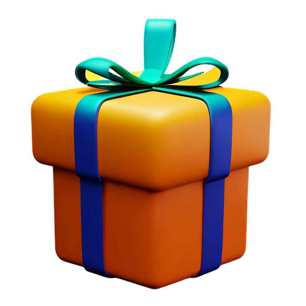 gift box 3d rendering icon illustration png