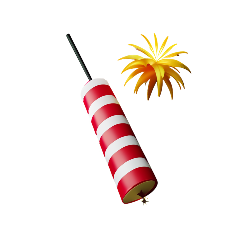 fuochi d'artificio 3d icona illustrazione png