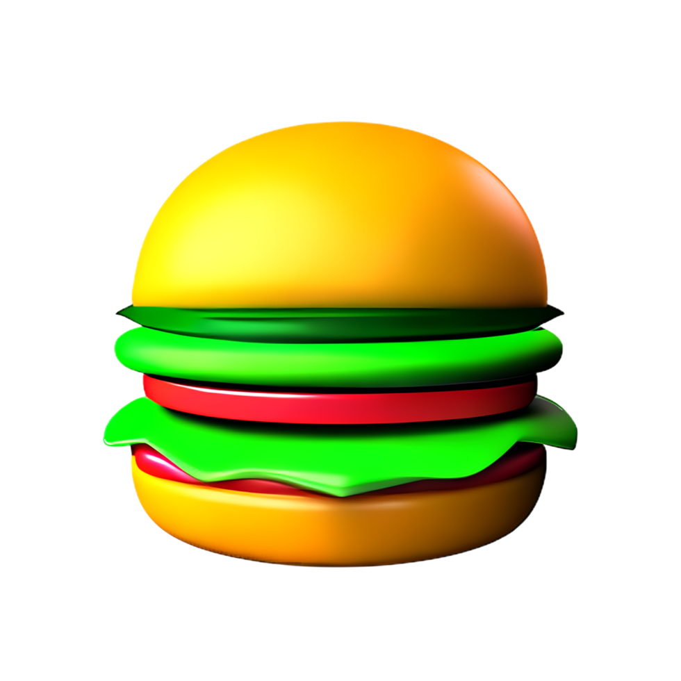 burger 3d icon illustration png