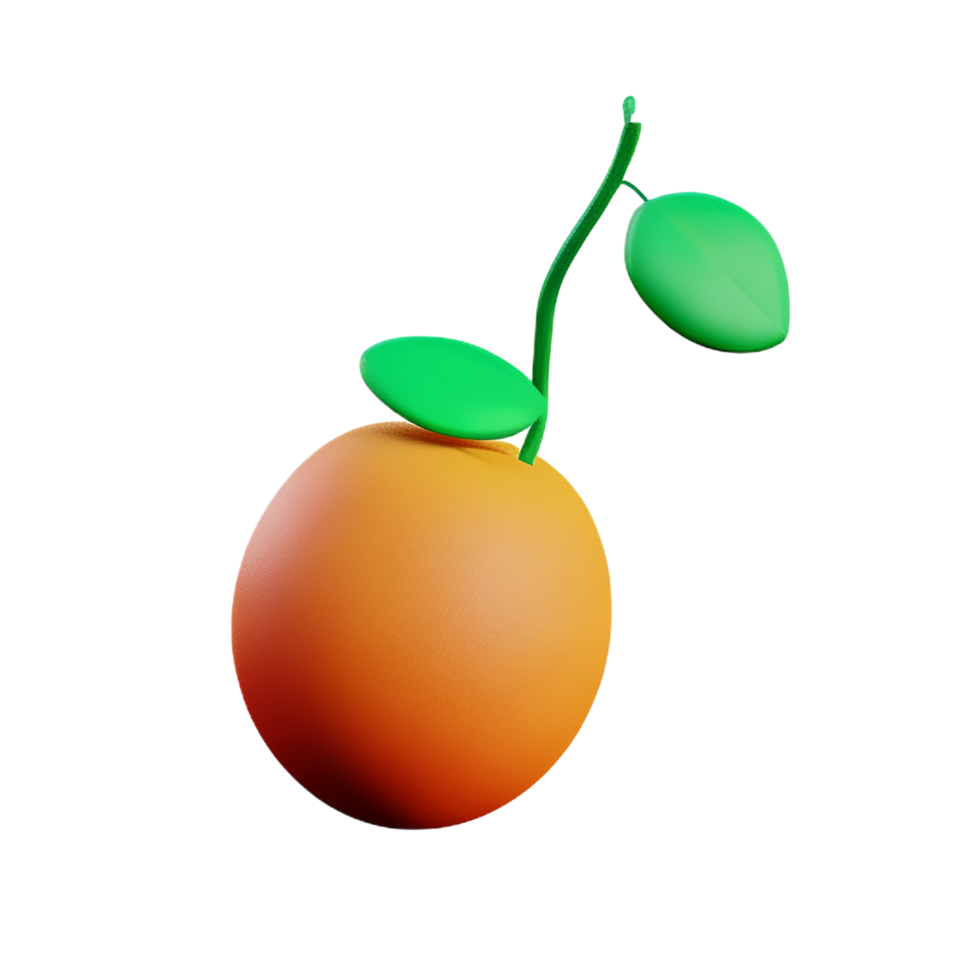 fruit 3d rendering icon illustration png