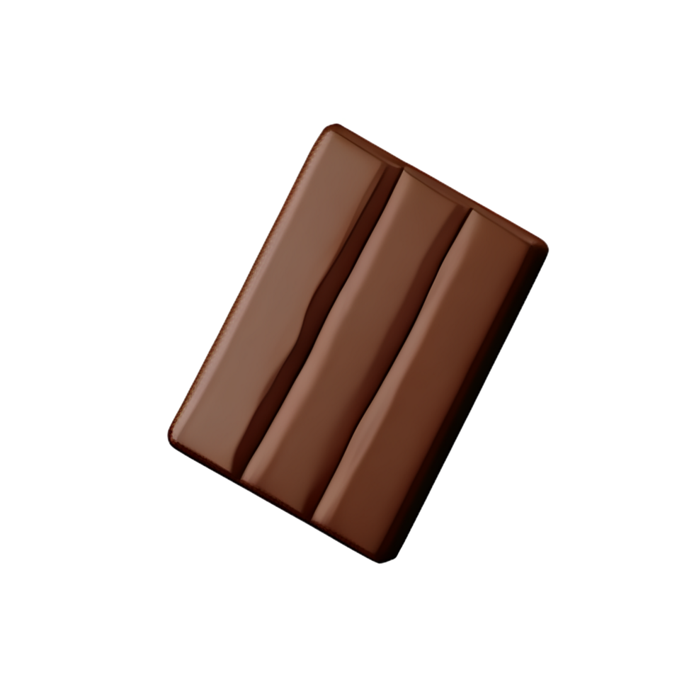 chocolate 3d rendering icon illustration png