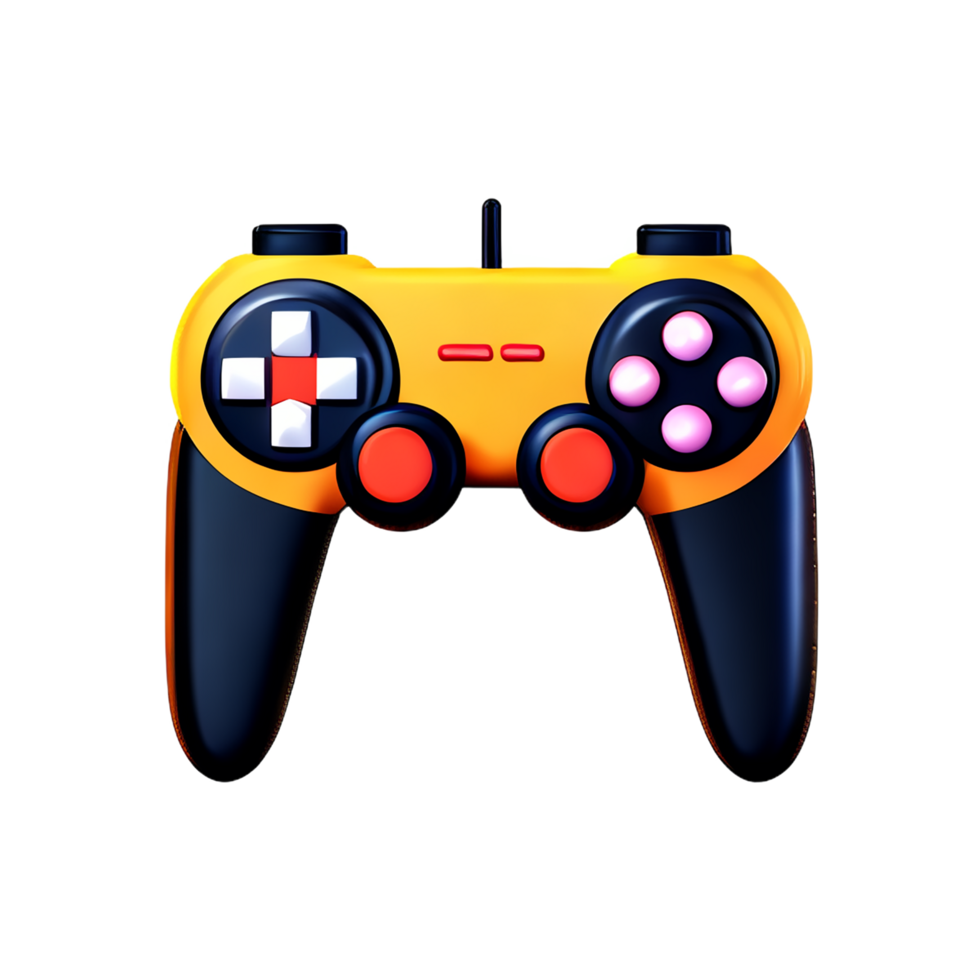 game controller icon on transparent background png