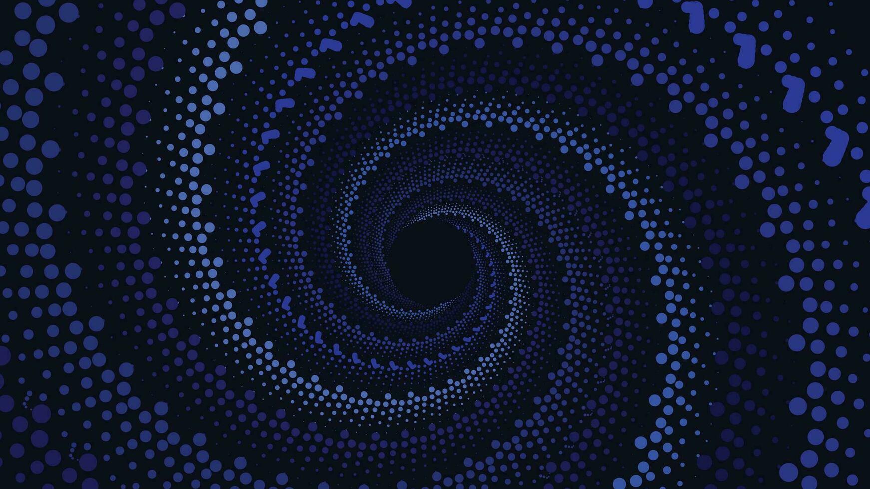 Abstract vortex spiral different color round background in dark blue. This creative style background will make your project more stunning and interesting. vector