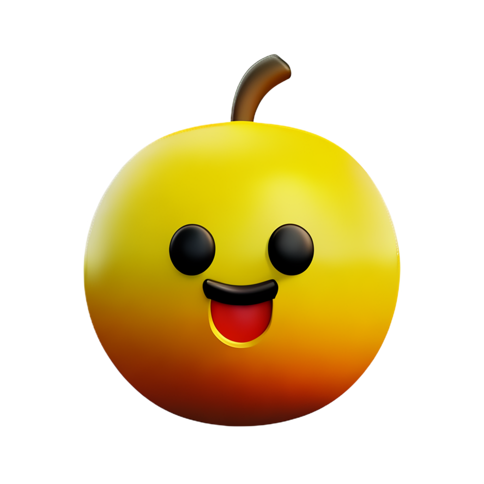 fruit 3d rendering icon illustration png