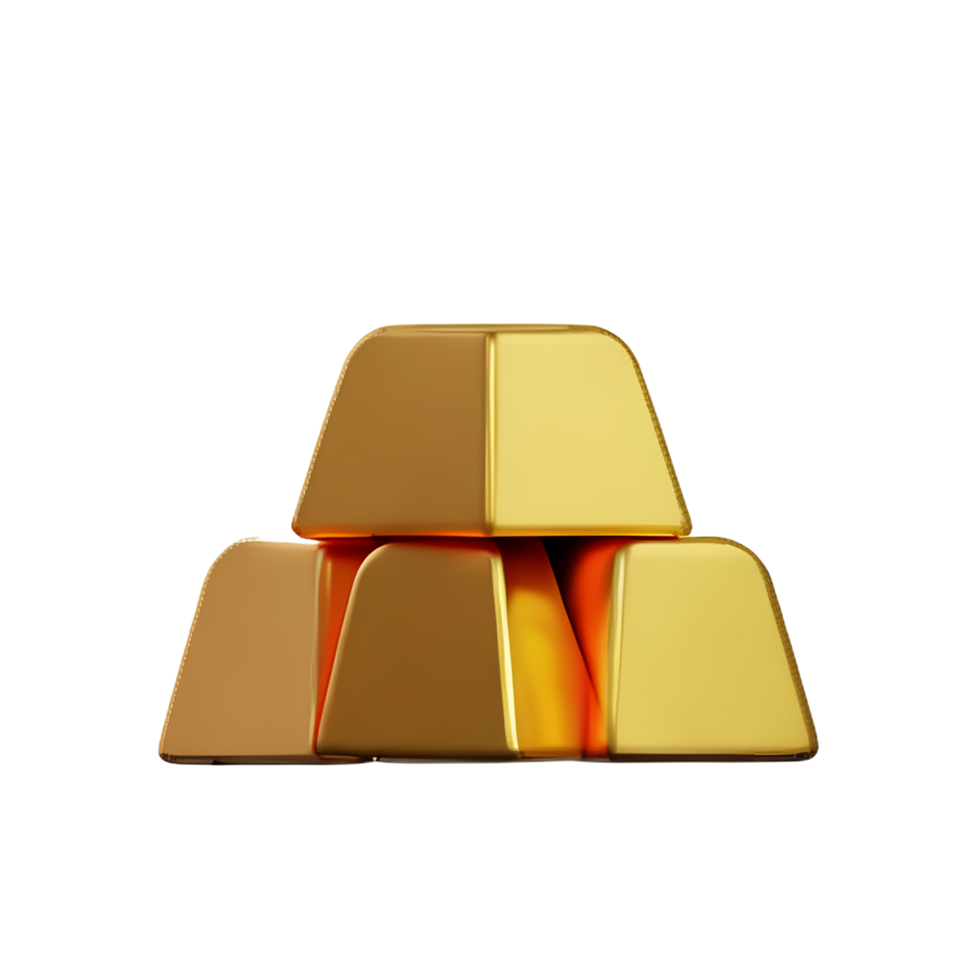 oro 3d icono ilustración png