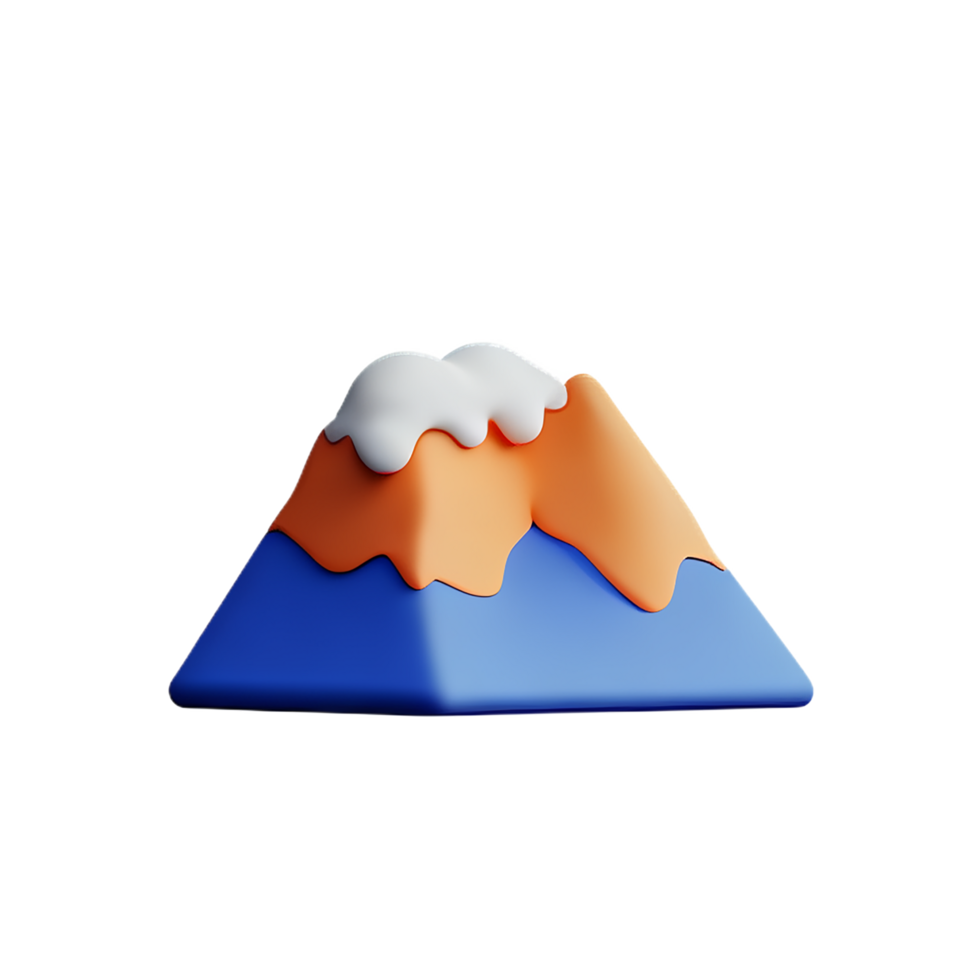 mountain 3d icon illustration png