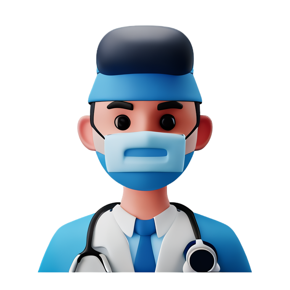 doctor 3d icon illustration png
