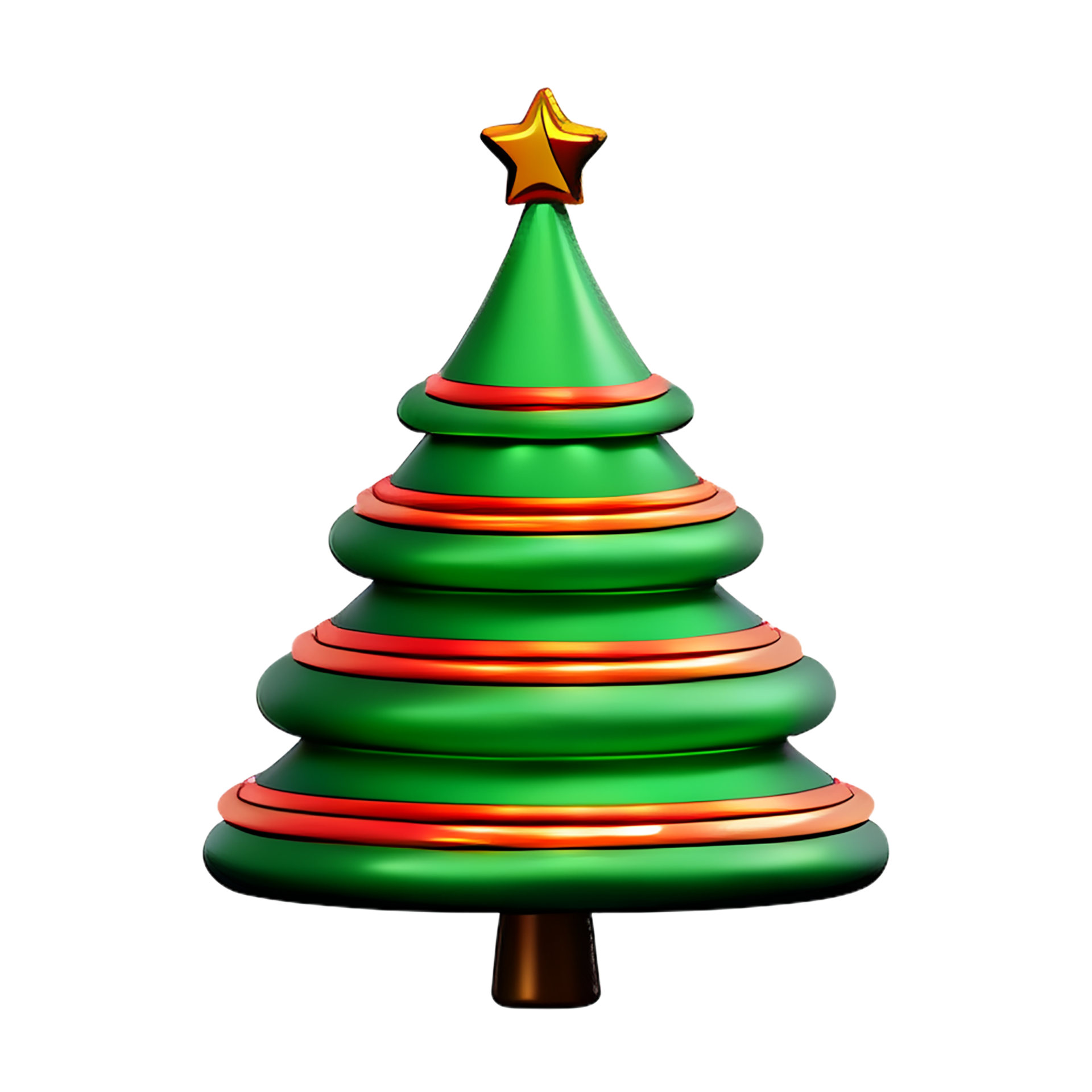 christmas 3d christmas tree with shiny ornaments 28213356 PNG