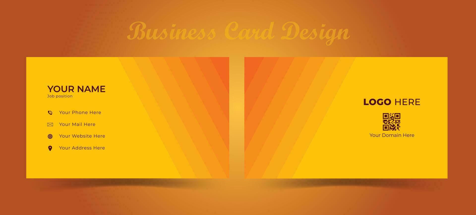 professional business card design with pattern background. vector