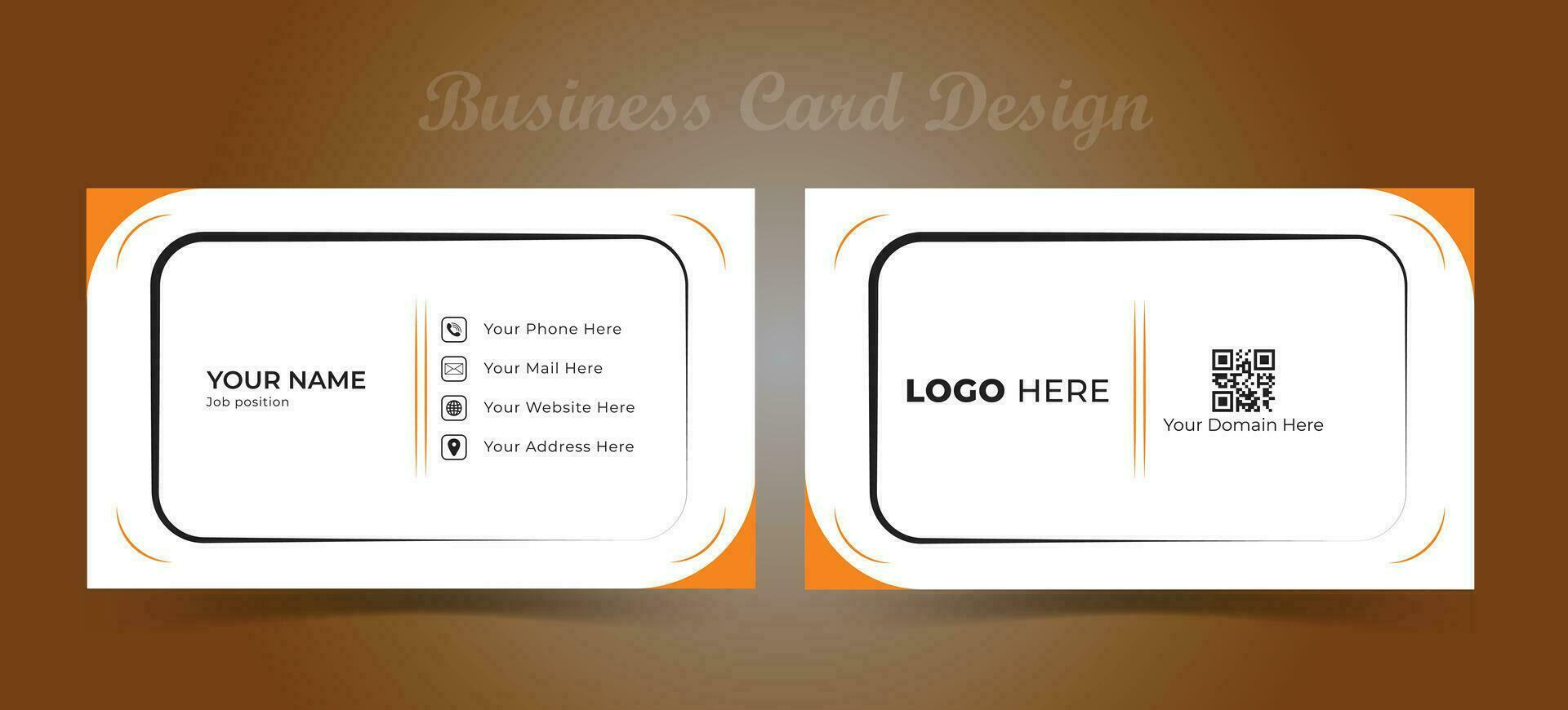 Modern Clean and Creative print business card template vector