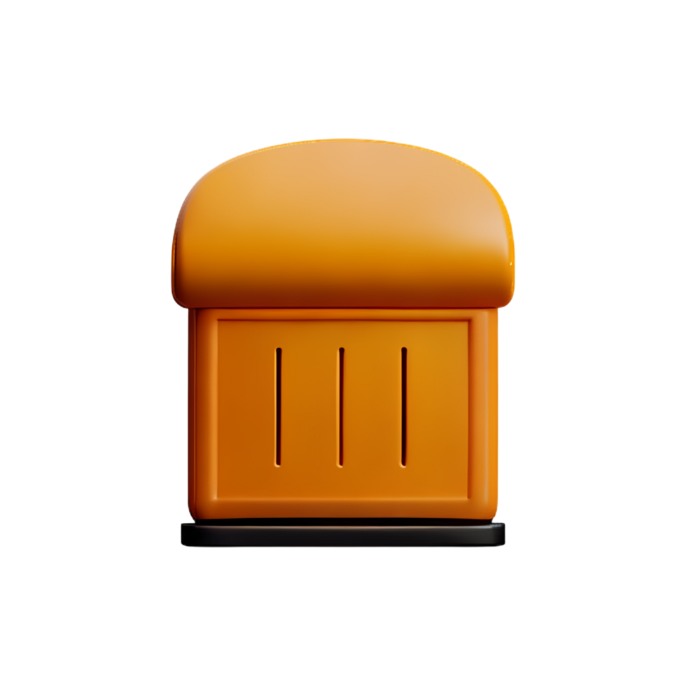 3d illustration bread toaster png