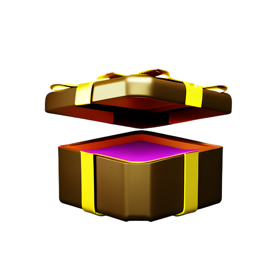 gift box 3d rendering icon illustration png