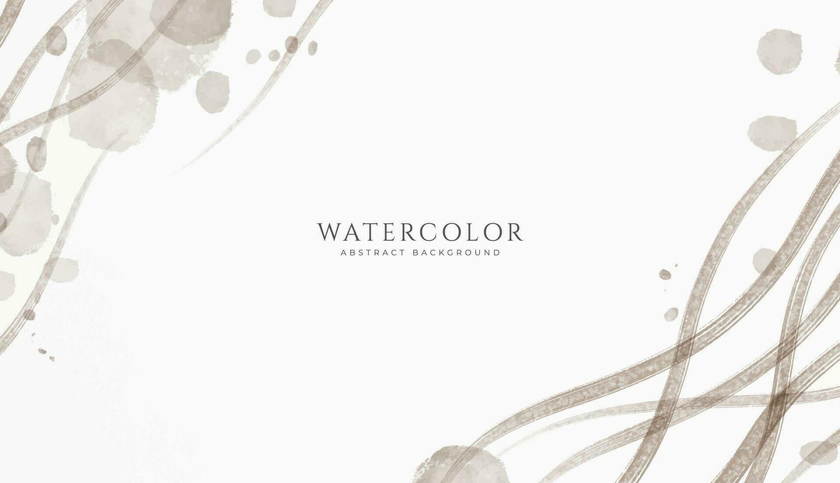 Abstract horizontal watercolor background. Neutral light colored empty space background illustration vector