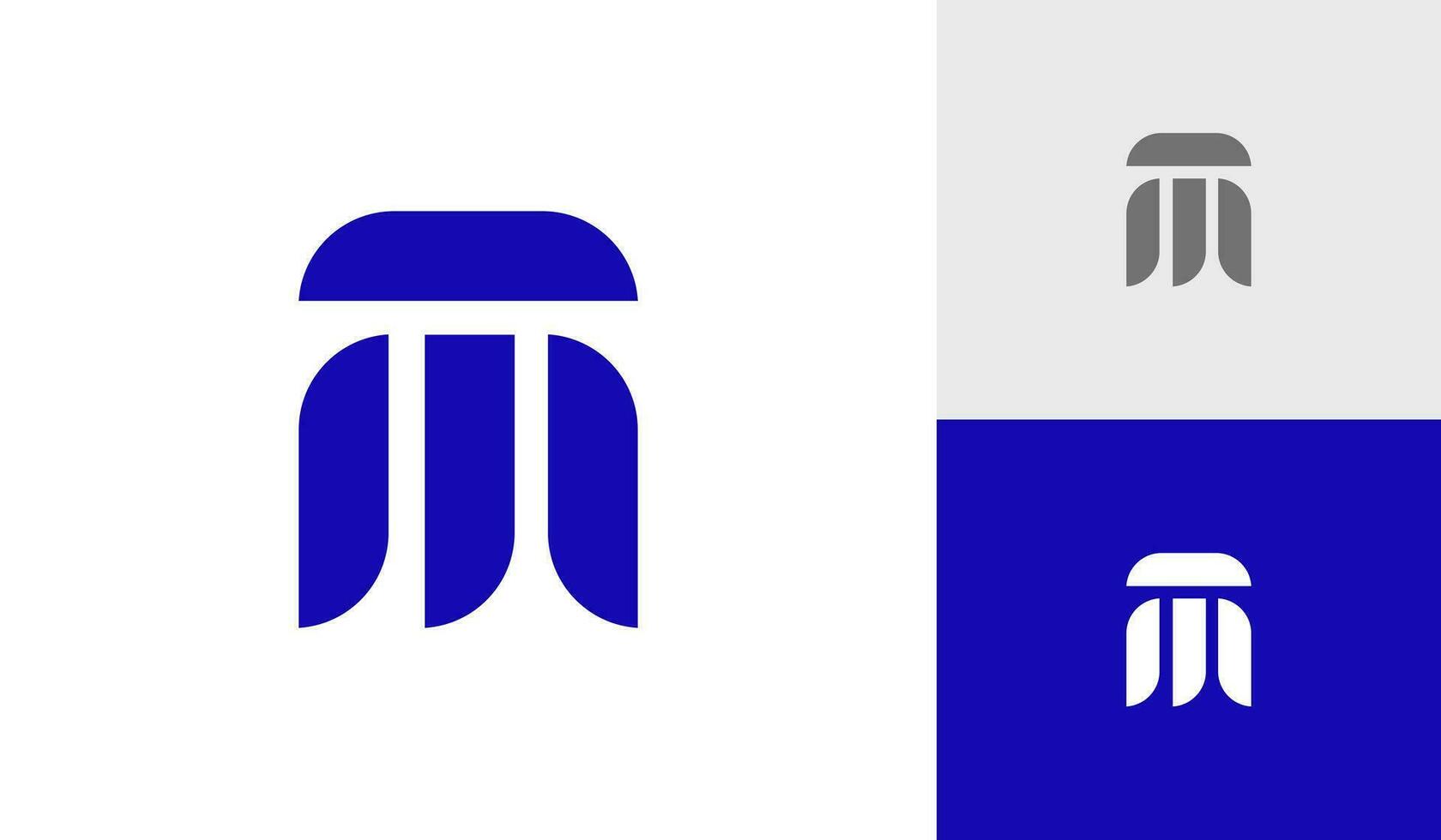 Letter TM initial monogram logo design vector