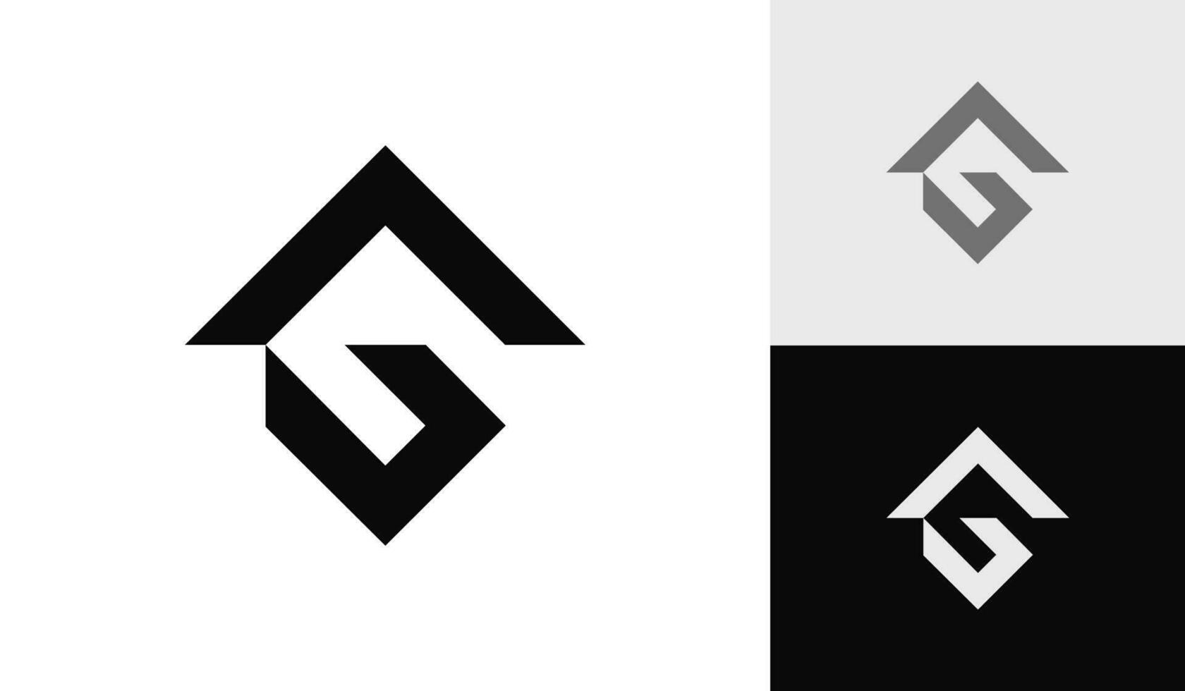 Letter AG initial monogram logo design vector