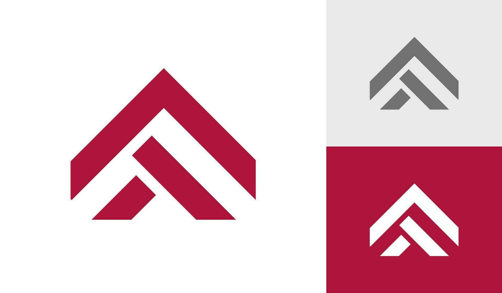 Letter FT initial monogram logo design vector