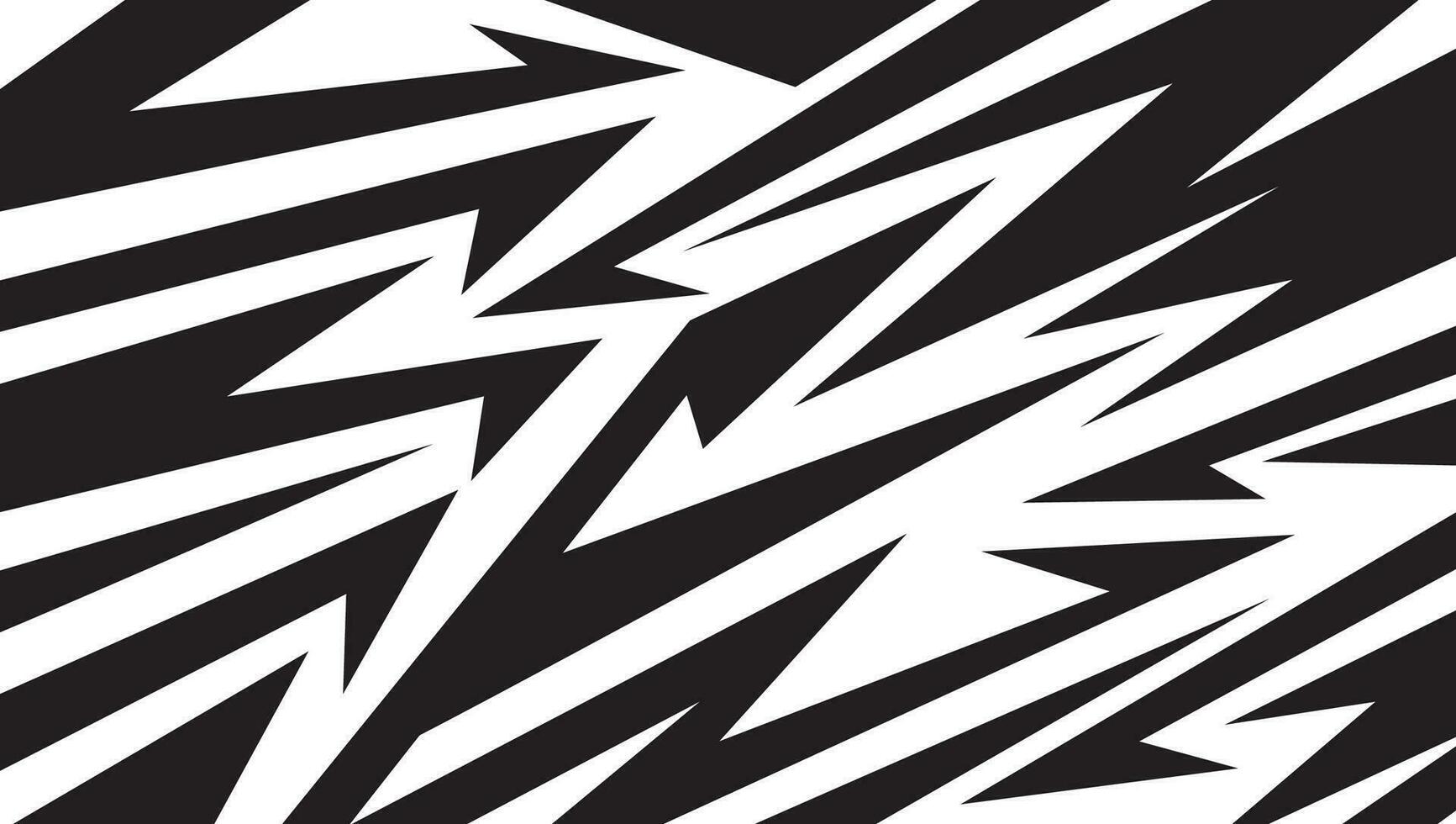 monocromo fondo con agudo Picos y dinámica zigzag líneas vector