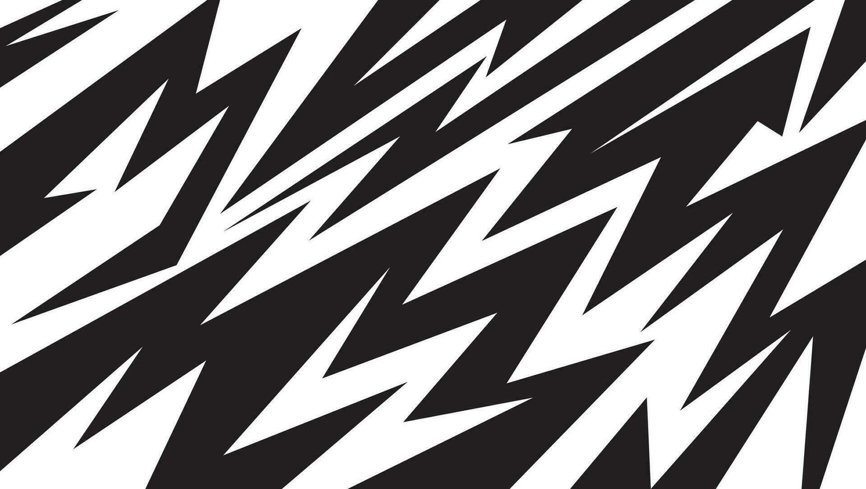 Monochrome backdrop with edgy spikes and dynamic zigzag lines pattern vector