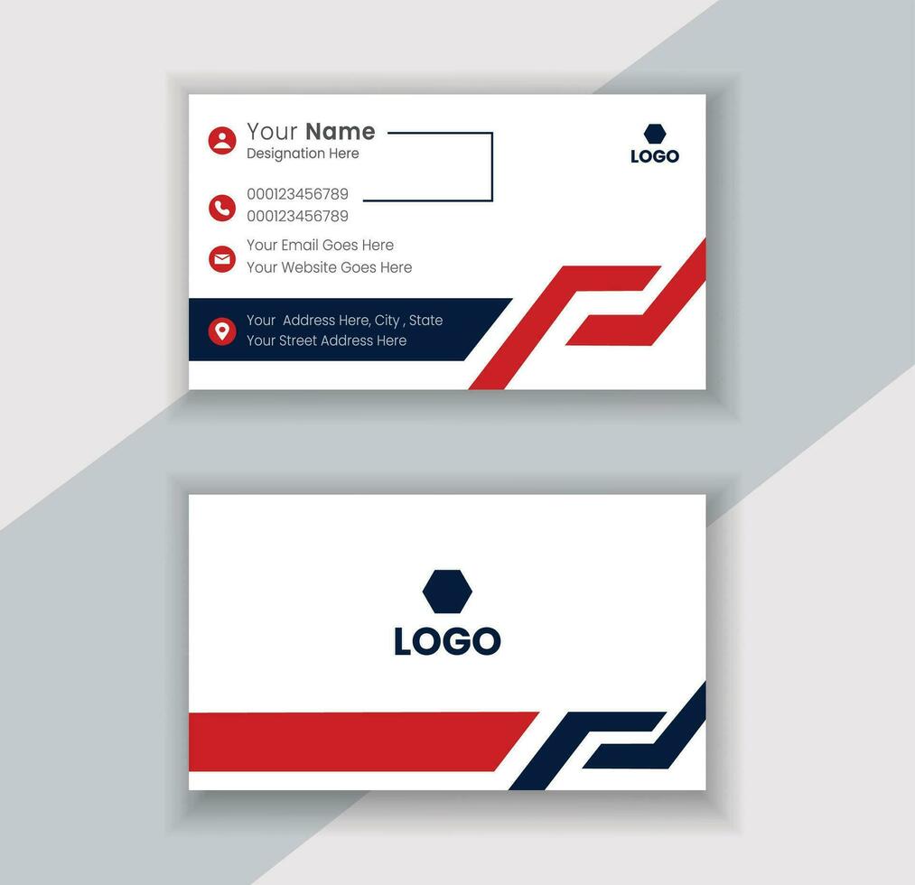 Business Card - Creative and Clean Modern Business Card Template. free Vector