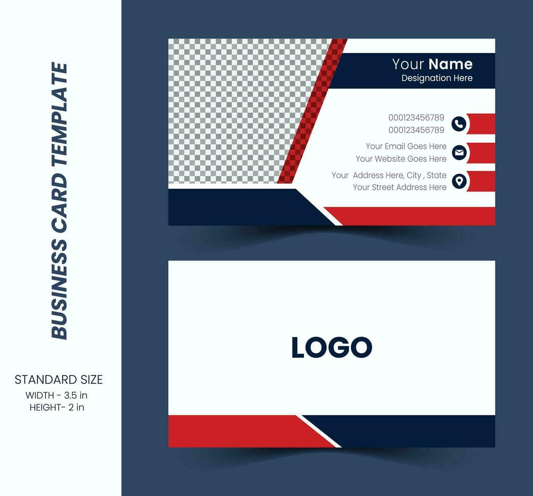 Business Card - Creative and Clean Modern Business Card Template. free Vector