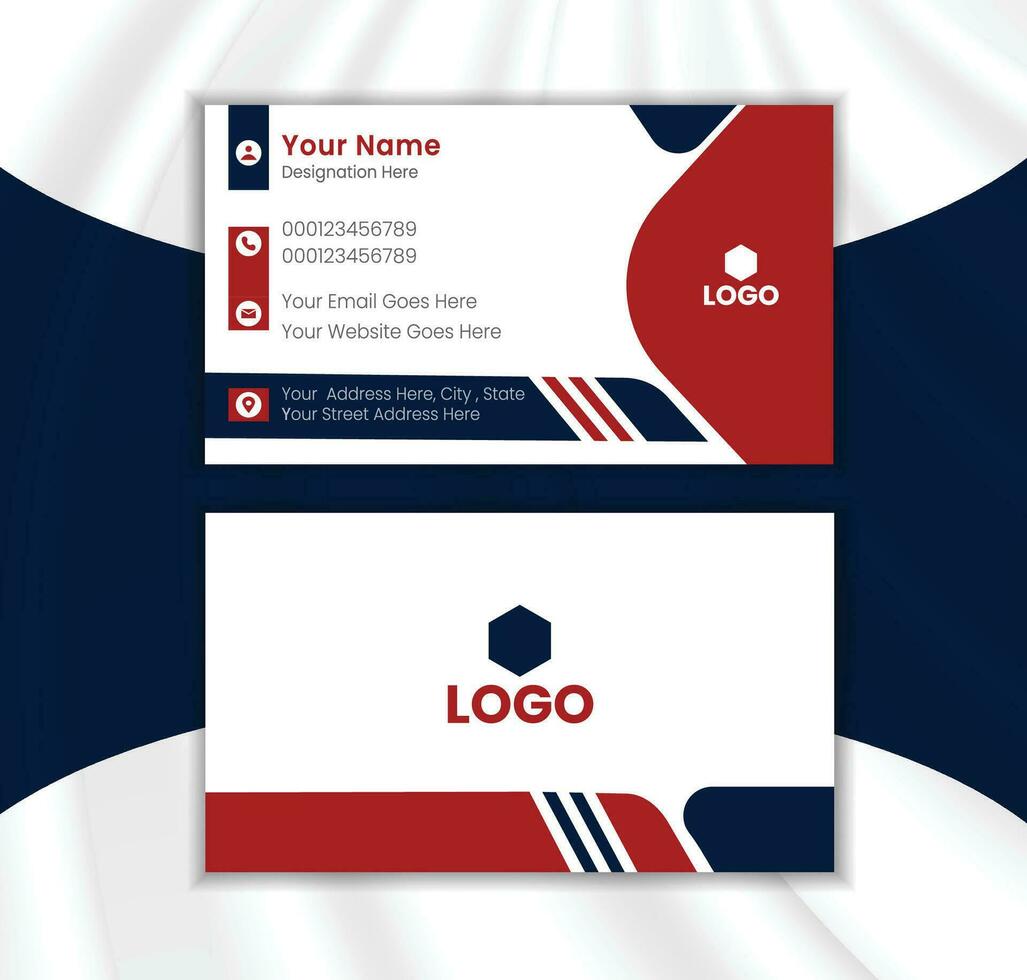 Business Card - Creative and Clean Modern Business Card Template. free Vector