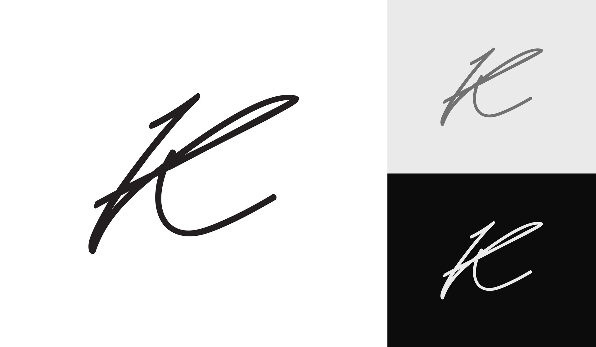 Signature letter K logo design 28214318 Vector Art at Vecteezy