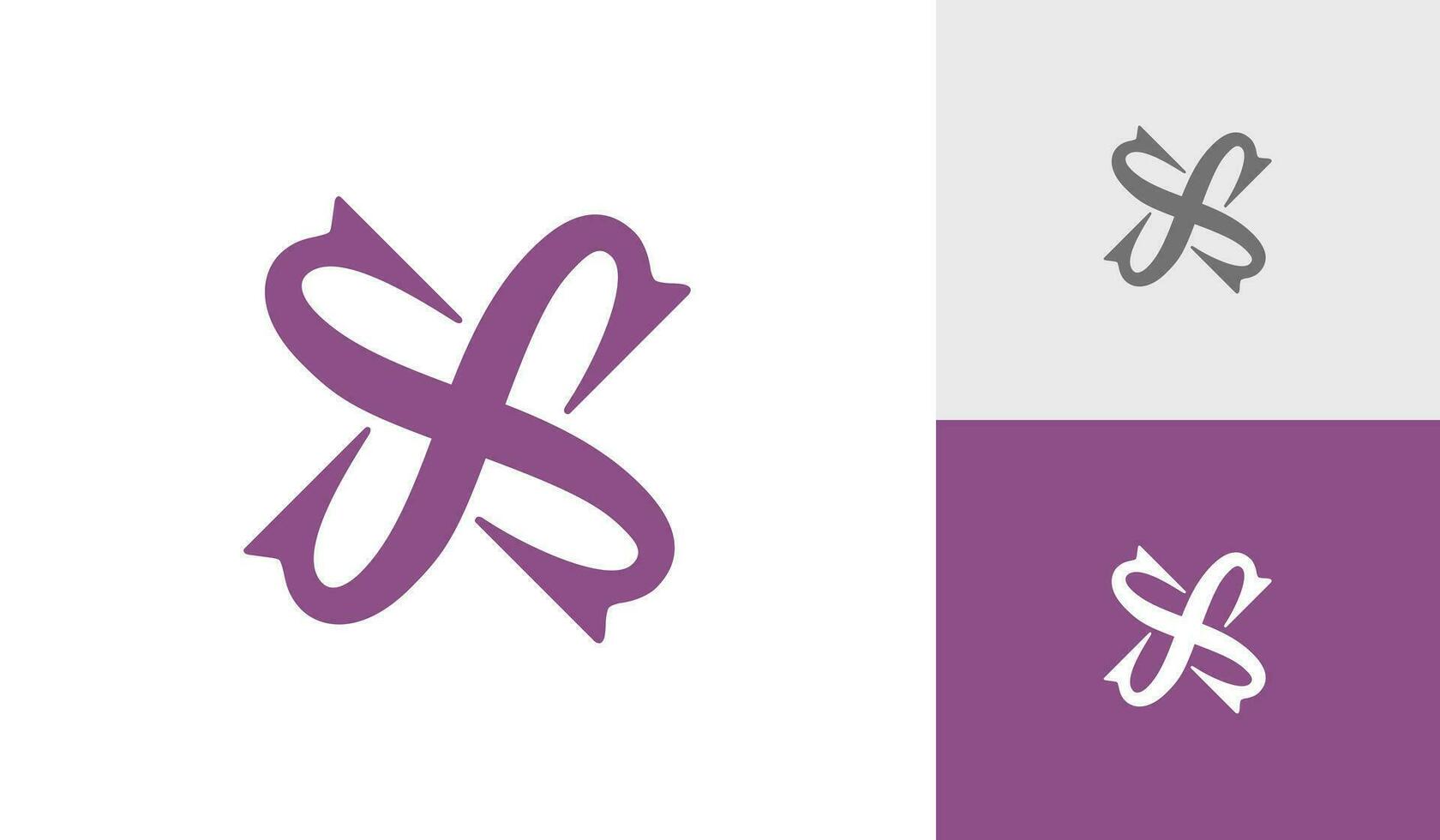Luxury letter SS initial monogram logo design vector