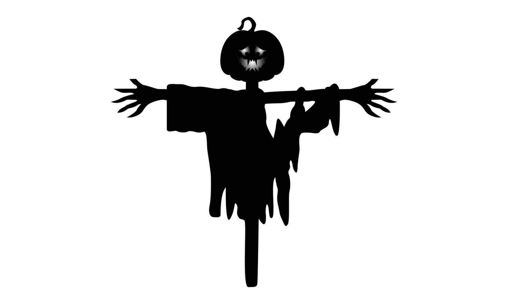 Halloween Graphic Creepy Clipart Art Design. Ghost Design. vector