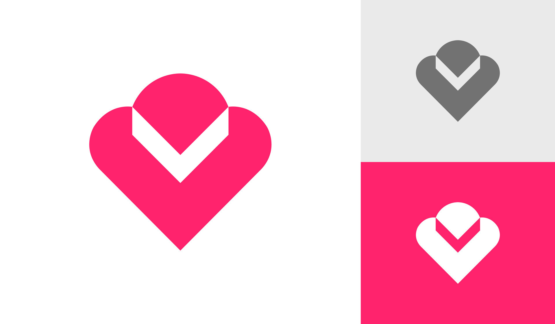 Heart icon with letter v logo design 28214439 Vector Art at Vecteezy