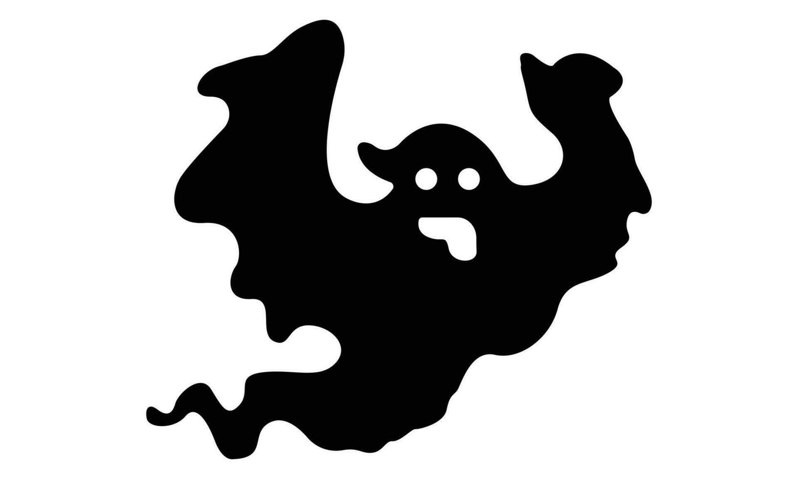 Víspera de Todos los Santos fantasma gráfico acortar Arte diseño, fantasma ilustración diseño. vector