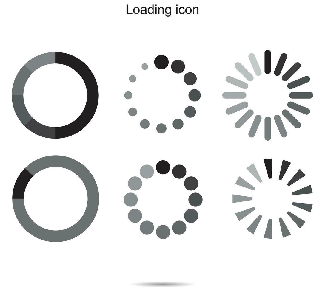 Loading icon, vector illustration.