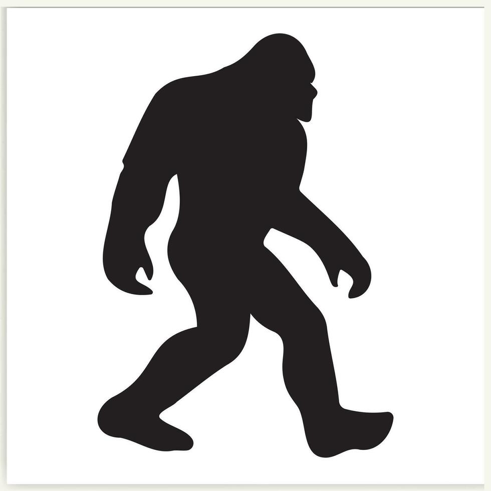 Gorilla silhouette icon illustration template for many purpose Vector. vector