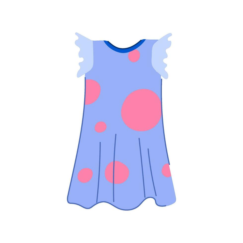 person sleepshirt girl cartoon vector illustration