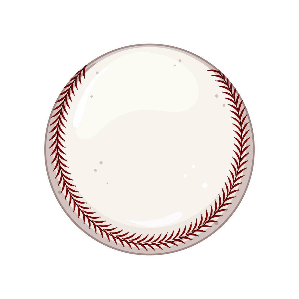 graphic baseball ball cartoon vector illustration