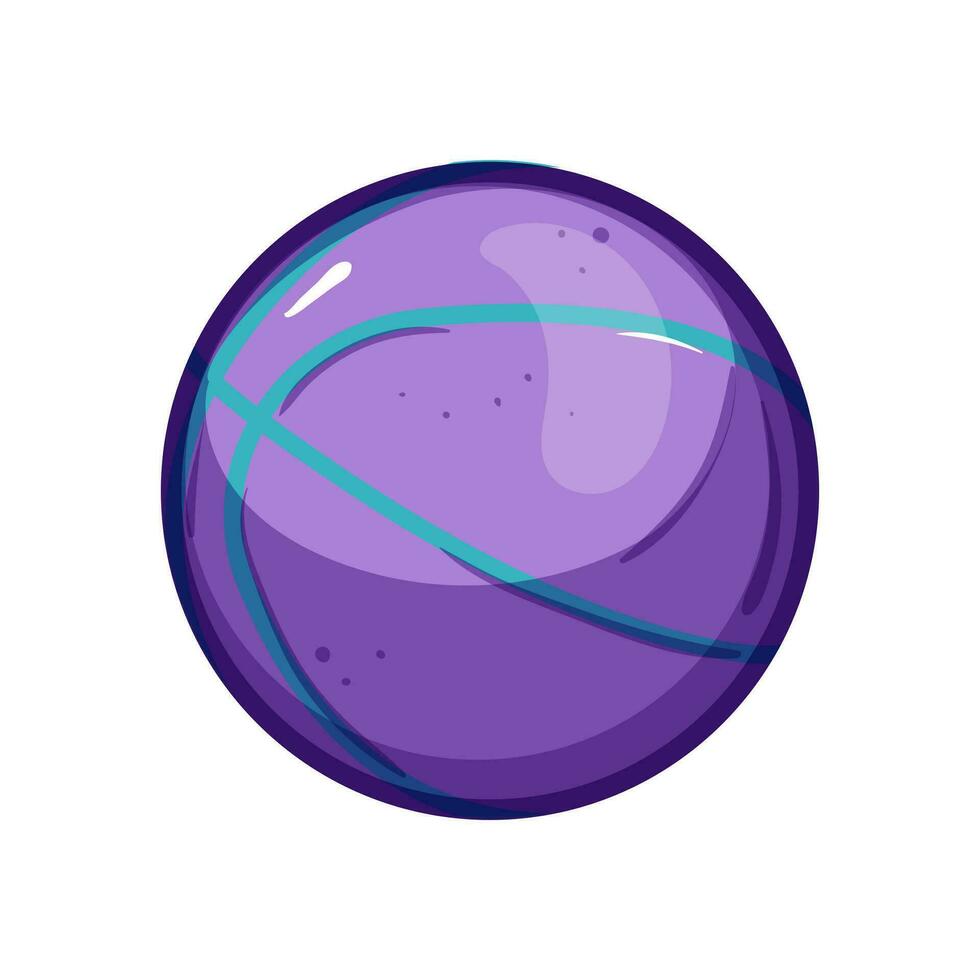 cesta baloncesto pelota dibujos animados vector ilustración