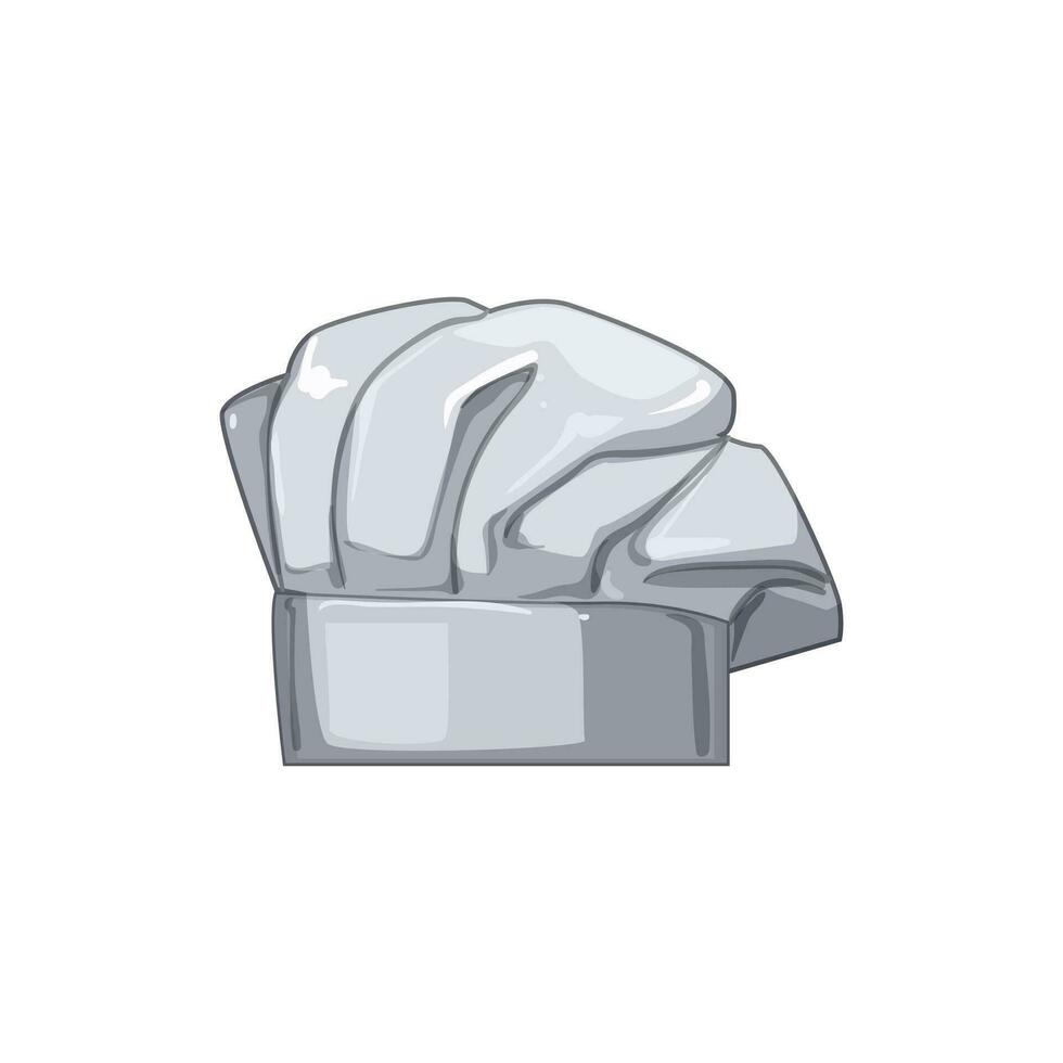 cooker chef hat cartoon vector illustration