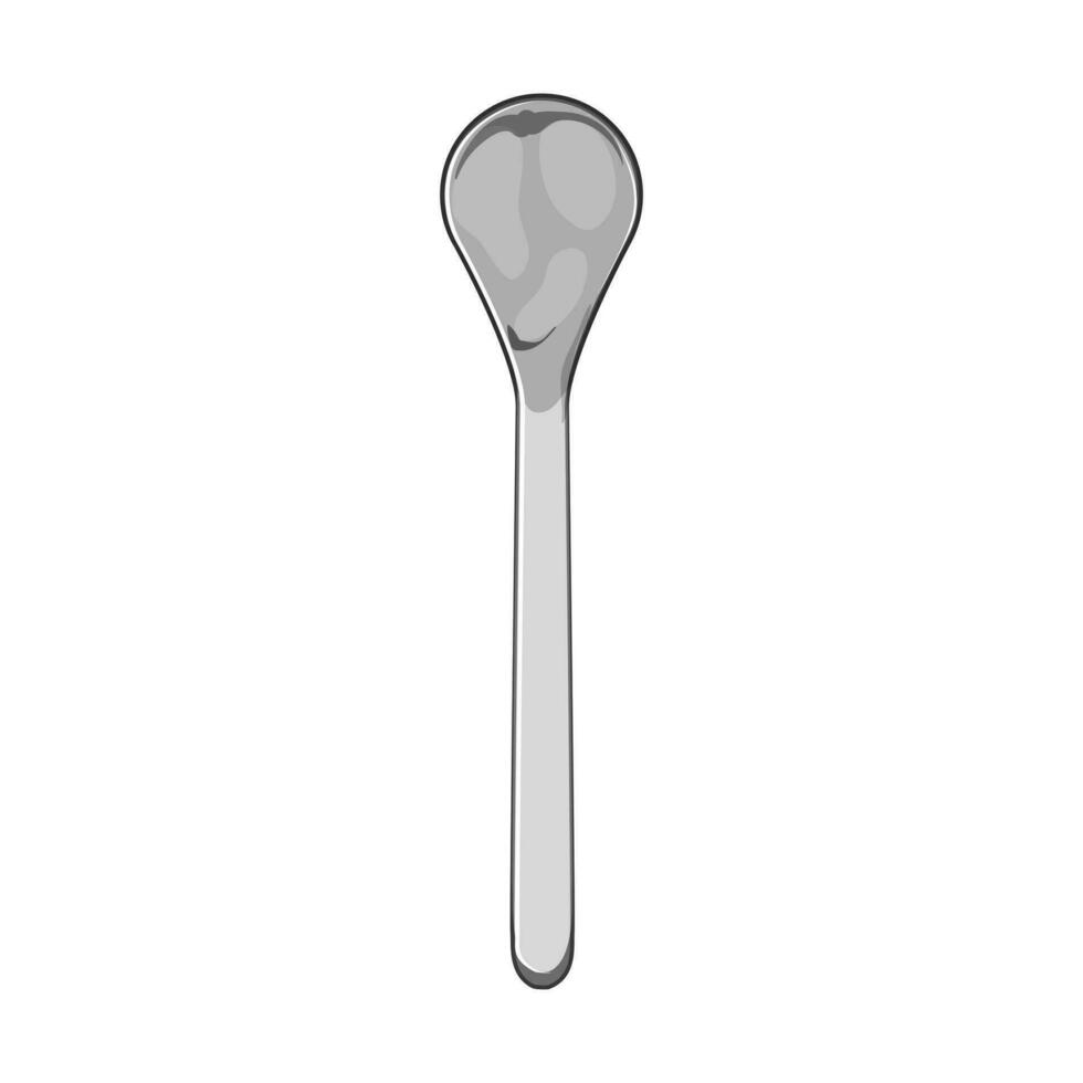 table tea spoon cartoon vector illustration