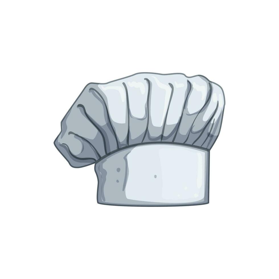 cooker chef hat cartoon vector illustration