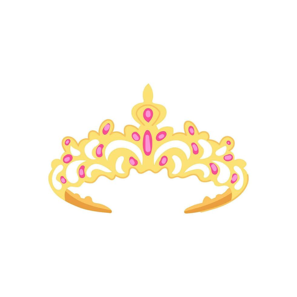 tiara tiara cartoon vector illustration