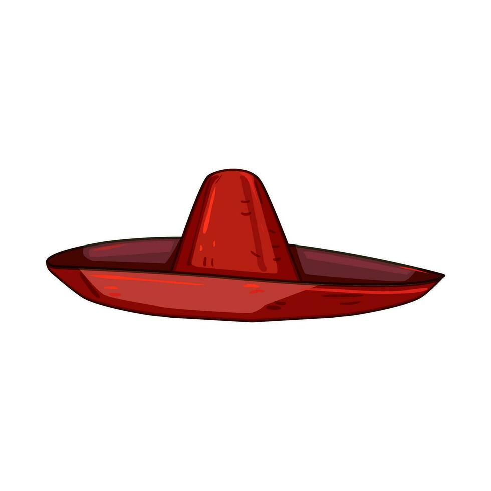 party sombrero cartoon vector illustration
