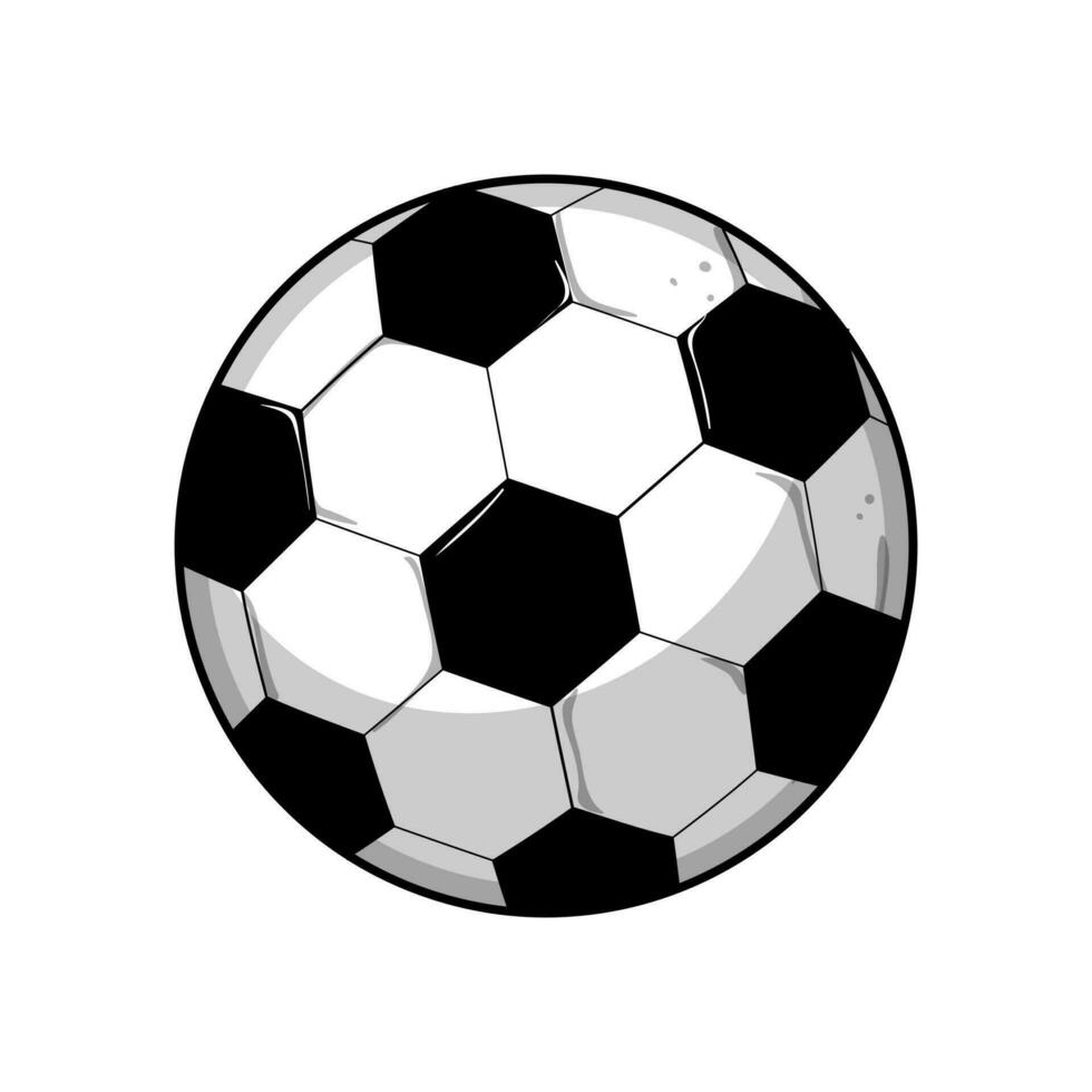 game soccer ball cartoon vector illustration