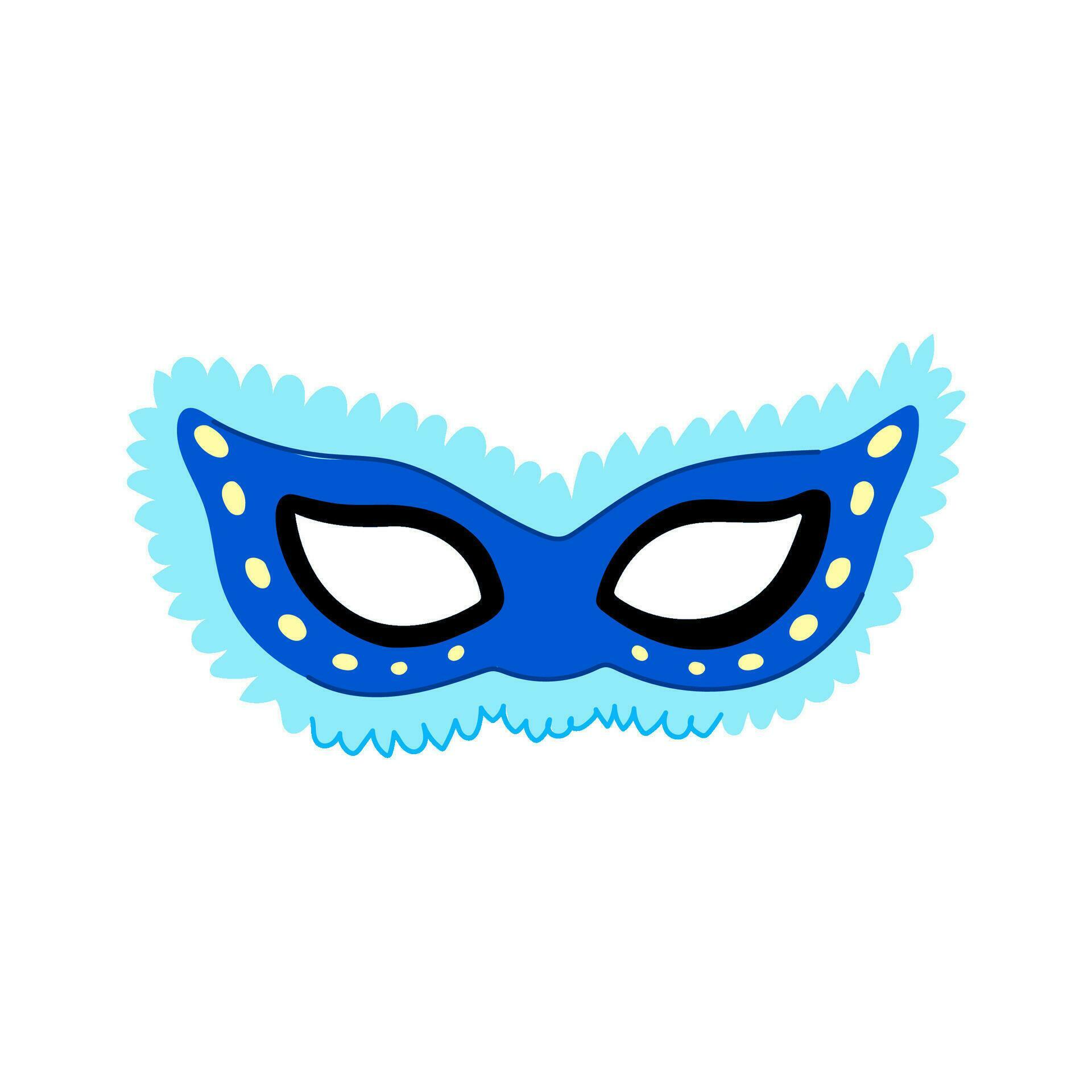holiday carnival mask cartoon vector illustration 28215016 Vector Art