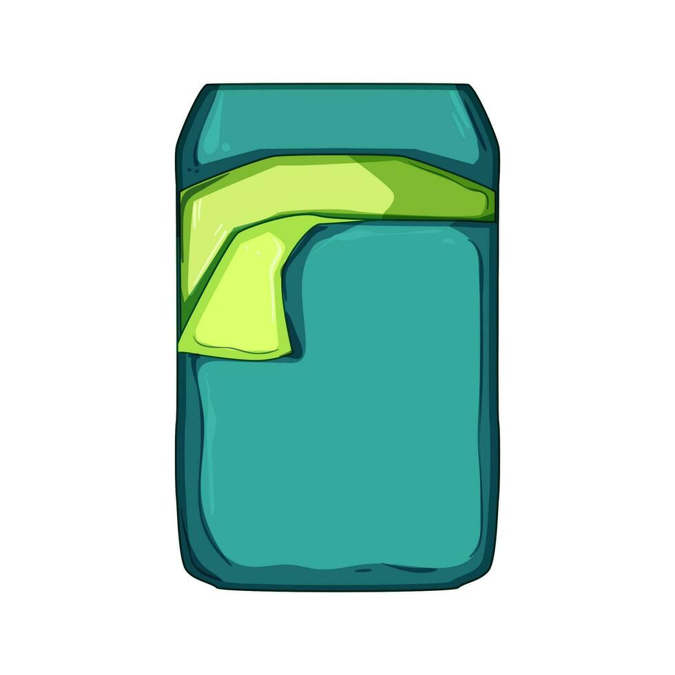 camp sleeping bag cartoon vector illustration