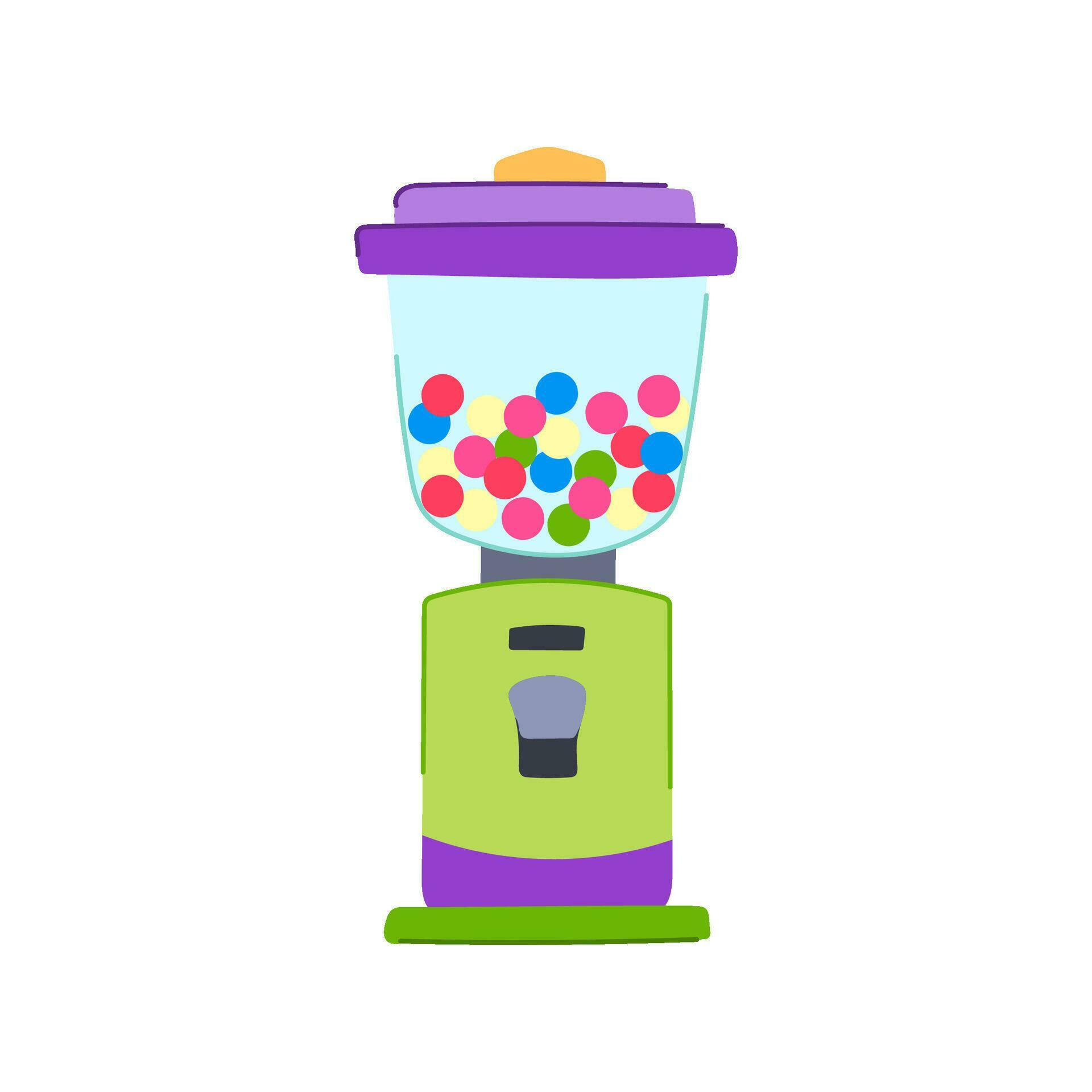 bubble bubblegum machine cartoon vector illustration 28215083 Vector