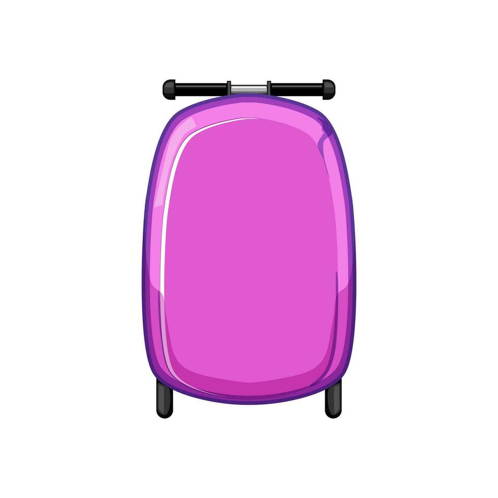 flight kid luggage cartoon vector illustration