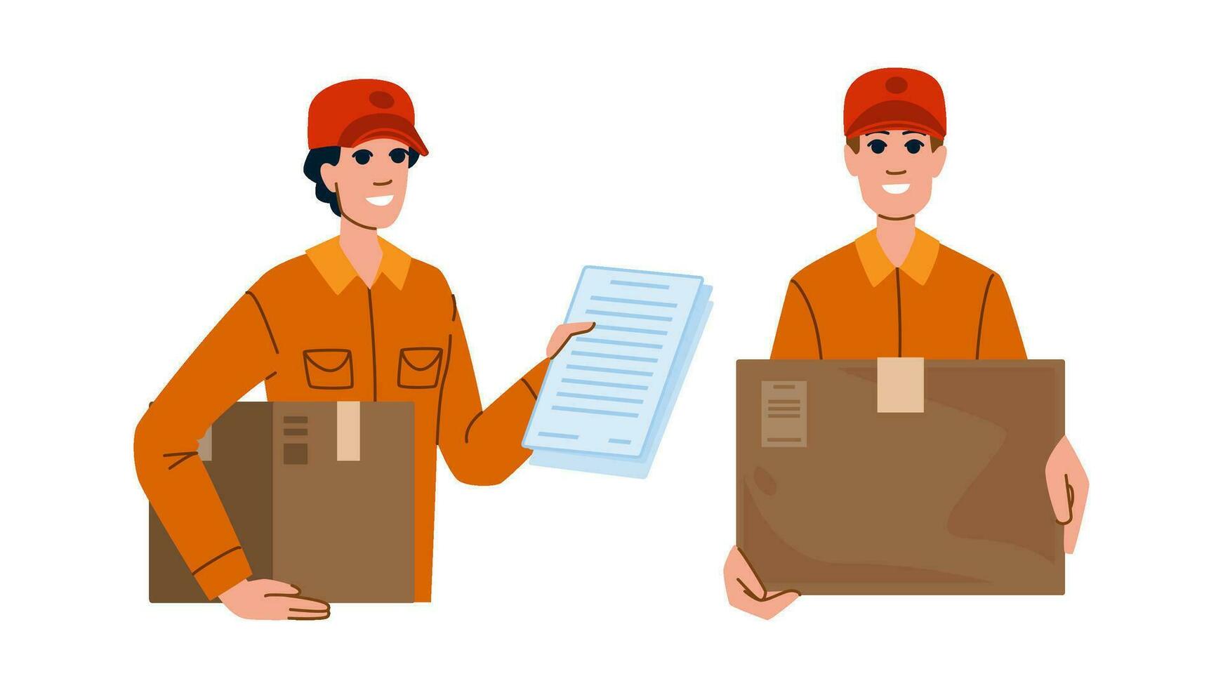 box courier delivery vector