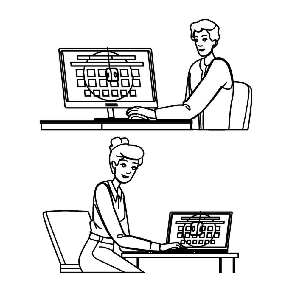 digital calibrate monitor vector